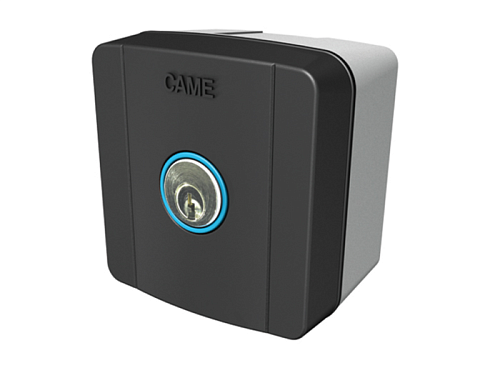 Купить ключ-выключатель накладной CAME SELC1FDG с синей подсветкой с доставкой и установкой в Семикаракорске
