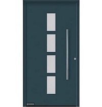 Двери входные алюминиевые  ThermoPlan Hybrid Hormann – Мотив 501 в Семикаракорске